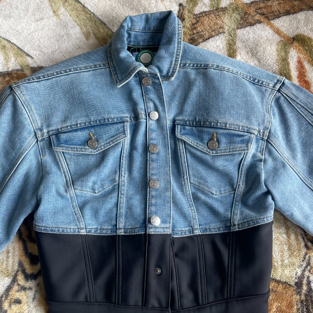 Mugler x H&M Denim Corset Jacket – Size XS (Made in Italy)
